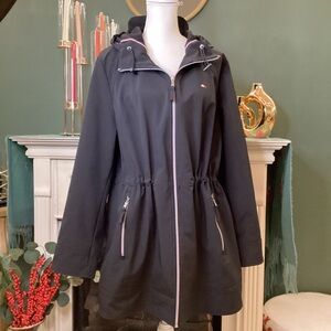 Tommy Hilfiger Black Hooded Utility Jacket